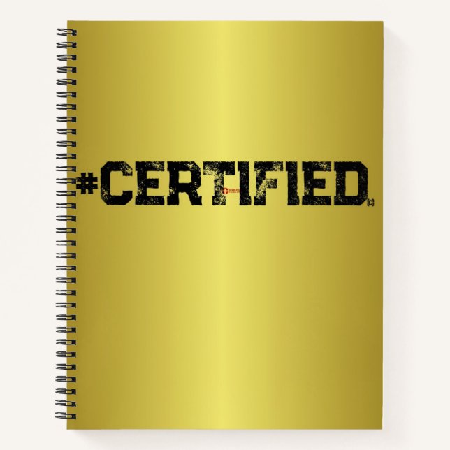 #CERTIFIED GOLD PLANNER  NOTEBOOK (Front)