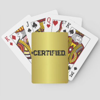#CERTIFIED GOLD PLANNER PLAYING CARDS