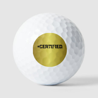 #CERTIFIED GOLF BALLS