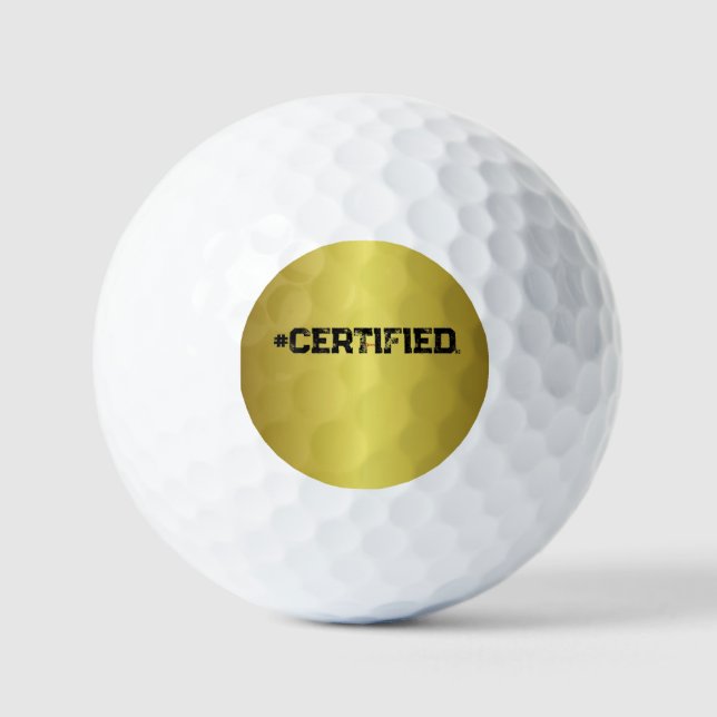 #CERTIFIED GOLF BALLS (Front)