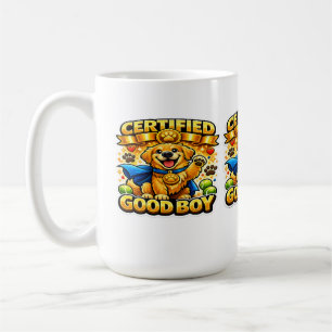 Certified Good Boy Funny Golden Retriever Dog Love Coffee Mug