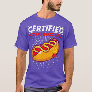 Certified Hotdogologist Award Hotdog Ketchup T-Shirt