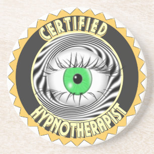 CERTIFIED HYPNOTHERAPIST LOGO COASTER