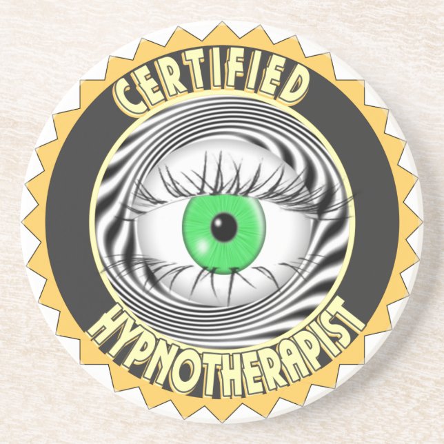 CERTIFIED HYPNOTHERAPIST LOGO COASTER (Front)