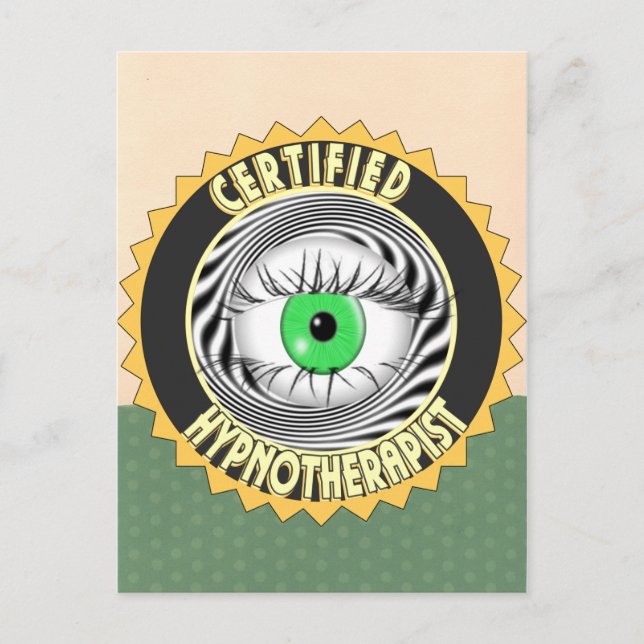 CERTIFIED HYPNOTHERAPIST LOGO POSTCARD (Front)