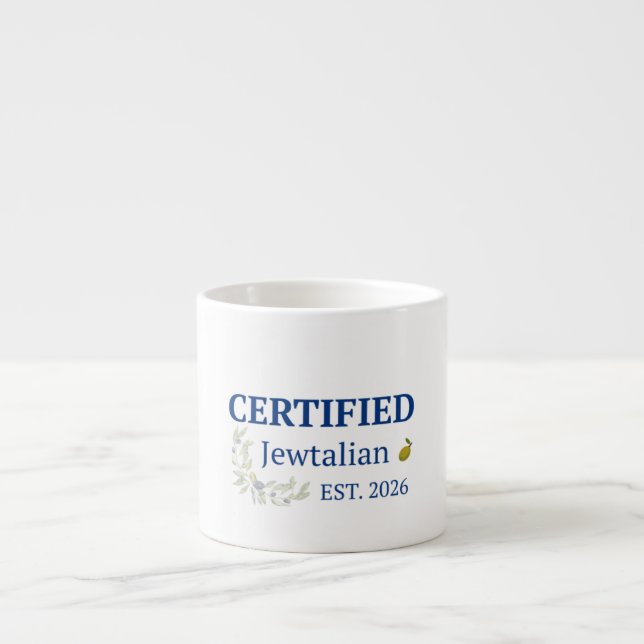 Certified Jewtalian Espresso cup (Front)