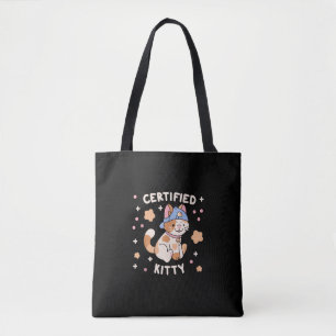Certified Kitty Cat Lover Tote Bag