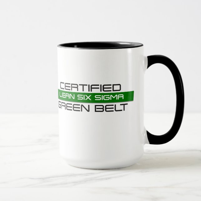 Certified Lean Six Sigma Green Belt Coffee Mug (Right)