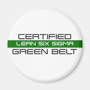 Certified Lean Six Sigma Green Belt Magnet