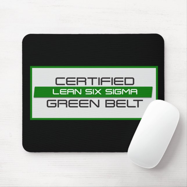 Certified Lean Six Sigma Green Belt Mouse Pad (With Mouse)