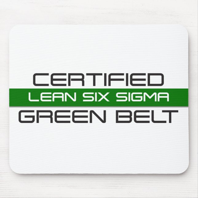 Certified Lean Six Sigma Green Belt Mouse Pad (Front)