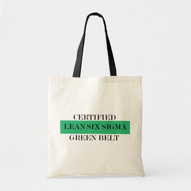 Certified Lean Six Sigma Green Belt Tote (Front)