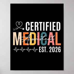 Certified Medical Istant Est 2026 Cma Senior Gradu Poster