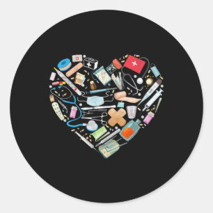 Certified Medical Istant Heart Nurse Doctor Cma Classic Round Sticker