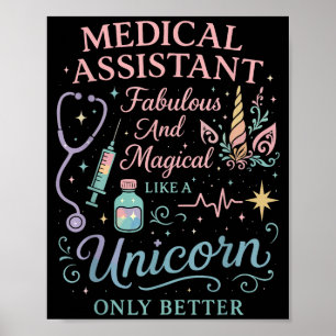 Certified Medical Istant Unicorn Cma Medical Istan Poster
