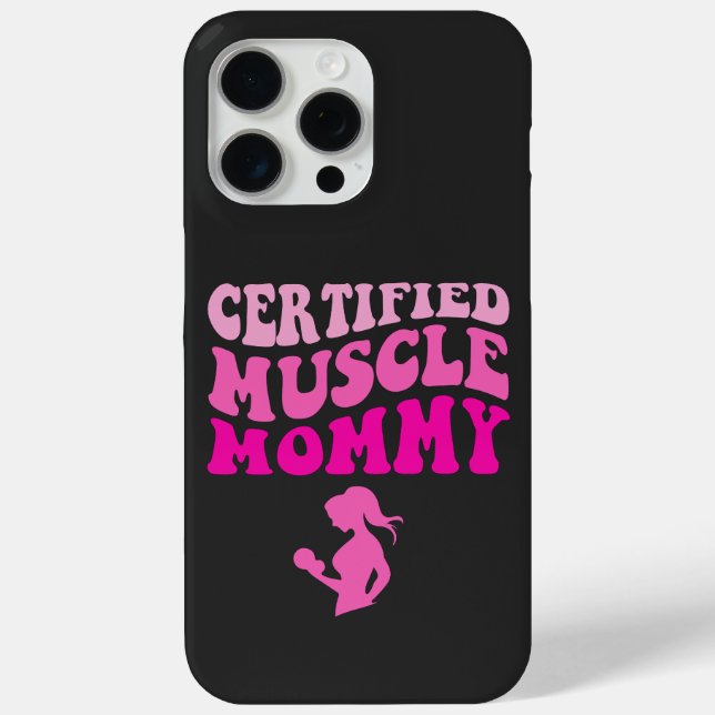 Certified Muscle Mummy On Back Case-Mate iPhone Case (Back)