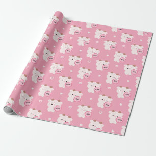 Certified Needs Hug Cow Wrapping Paper