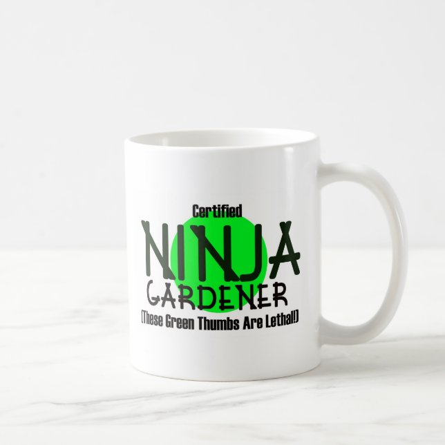 Certified Ninja Gardener Coffee Mug (Right)