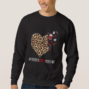 Certified Nurse Assistant Graduation Cute Heart Le Sweatshirt