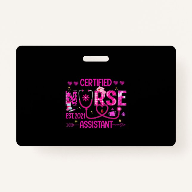Certified Nurse Assistant ID Badge (Front)
