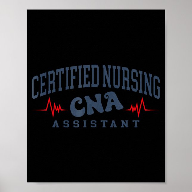 Certified Nurse Assistant Nursing Cna Illustration Poster (Front)