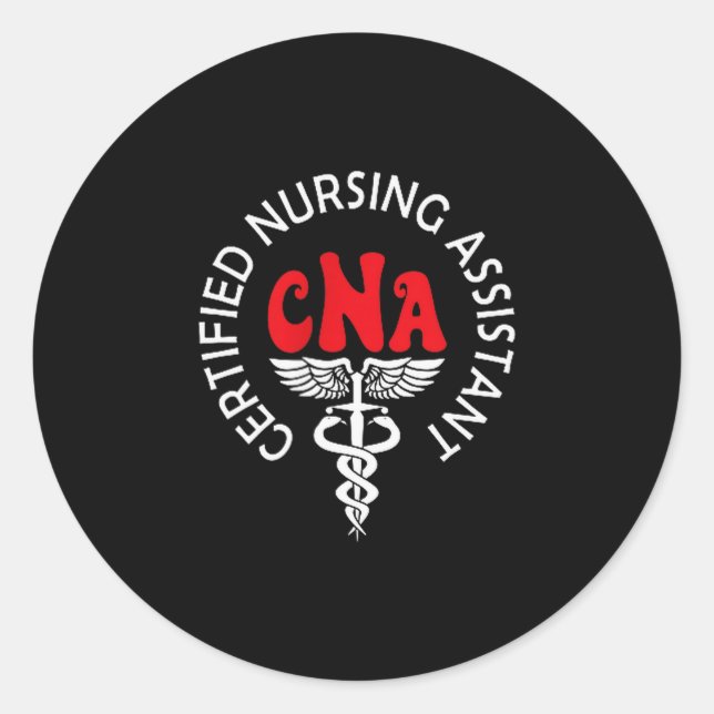 Certified Nurse Istant Certified Nursing Istant Cn Classic Round Sticker (Front)