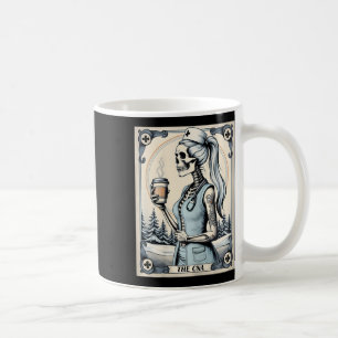 Certified Nurse Istant Tarot Card Skeleton Cna Hal Coffee Mug