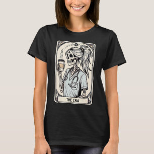 Certified Nurse Istant Tarot Card Skeleton Cna Hal T-Shirt