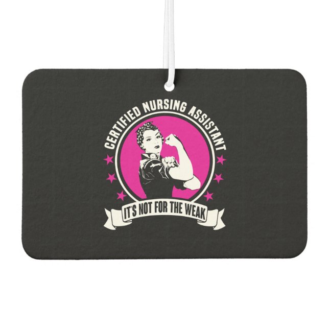 Certified Nursing Assistant Car Air Freshener (Front)