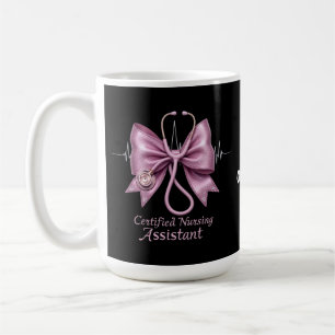Certified Nursing Assistant CNA Coquette Bow  Coffee Mug