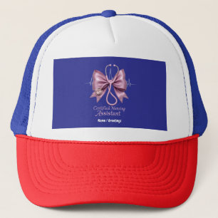 Certified Nursing Assistant CNA Coquette Bow Trucker Hat