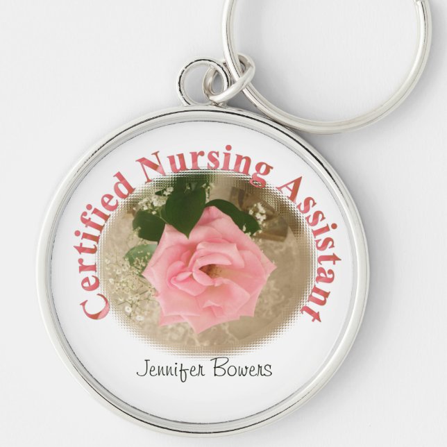Certified Nursing Assistant Gifts Key Ring (Front)