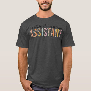 Certified Nursing Assistant Leopard CNA Nurse Appr T-Shirt