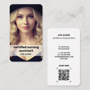 💉 Certified Nursing Assistat Instagram QR Business Card