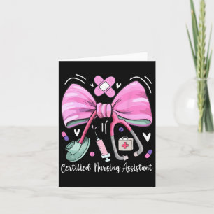 Certified Nursing Istant Cna Stethoscope Coquette  Card