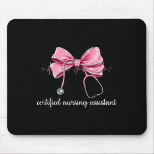 Certified Nursing Istant Cna Stethoscope Coquette Mouse Pad