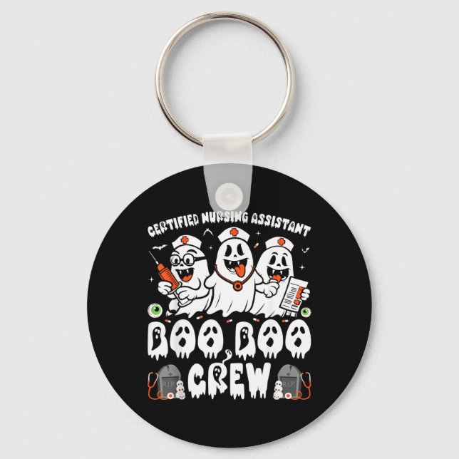 Certified Nursing istant Halloween Ghost CNA Key Ring (Front)