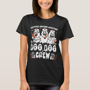 Certified Nursing istant Halloween Ghost CNA T-Shirt
