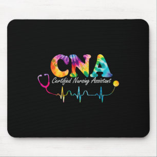 Certified Nursing Istant Tie Dye Cna Nurse Mouse Pad