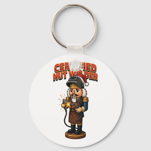 Certified Nutcracker Welder Holiday Professional   Key Ring (Front)