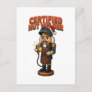 Certified Nutcracker Welder Holiday Professional Postcard