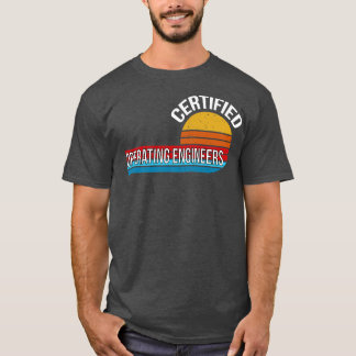 Certified operating engineers retro vintage job ti T-Shirt