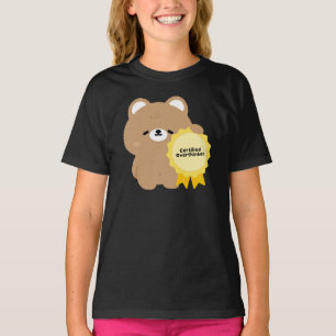 Certified Overthinker Brown Bear  T-Shirt