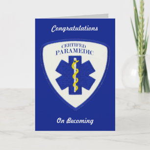 Certified Paramedic Custom Greeting card