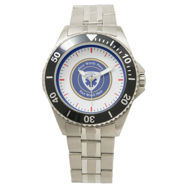 Certified Paramedic Star of Life Universal Watch (Front)