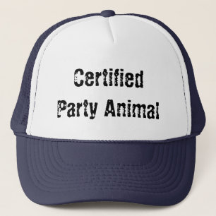 certified party animal trucker hat