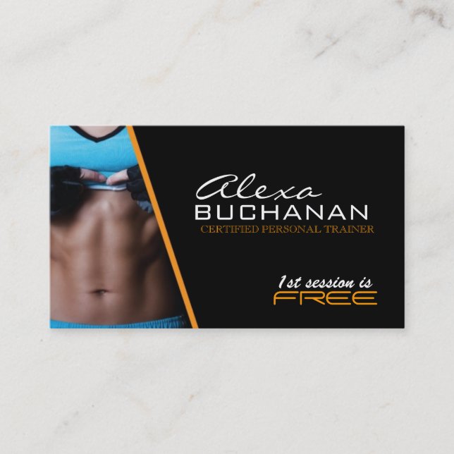 Certified Personal Trainer Business Card (Front)