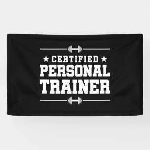 Certified Personal Trainer Fitness Coach Gym Train Banner