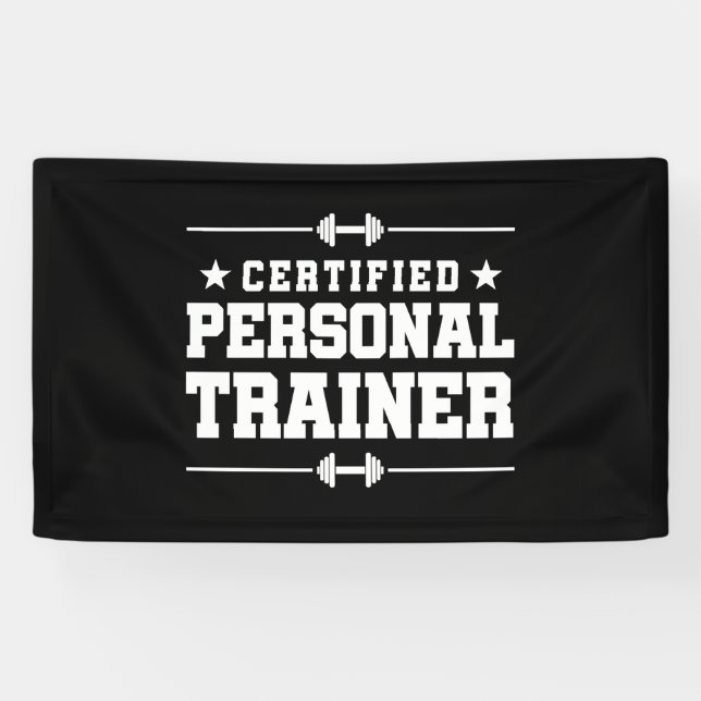 Certified Personal Trainer Fitness Coach Gym Train Banner (Horizontal)