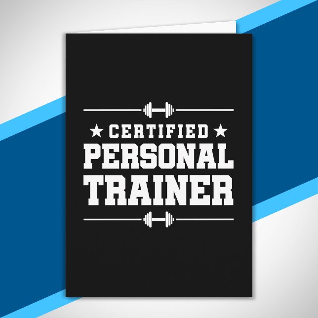 Certified Personal Trainer Fitness Coach Gym Train Card (Creator Uploaded)